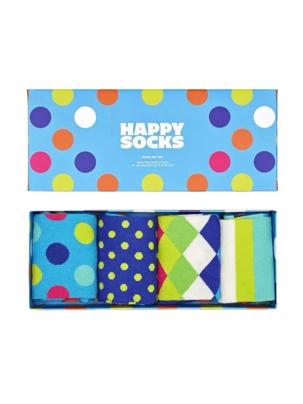 NEW Happy Socks 4-Pack Big Dot Socks Gift Set